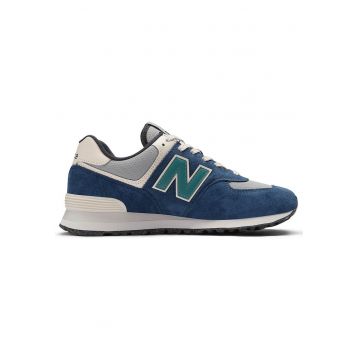 Pantofi sport barbati -  574 U574SOA - piele intoarsa/plasa - bleumarin
