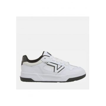 Pantofi sport barbati  alb/negru - sintetic - talpa confortabila