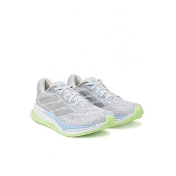 Pantofi sport barbati -  alergare - alb - material textil -