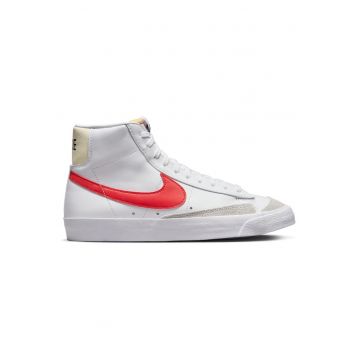 Pantofi sport barbati  Blazer Mid '77 Vintage - alb-portocaliu-rosu - piele si material sintetic - stil retro