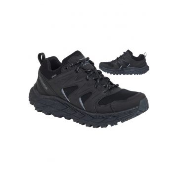 Pantofi trekking barbati -  Piele/Plasa - Negru32`4 - Negru