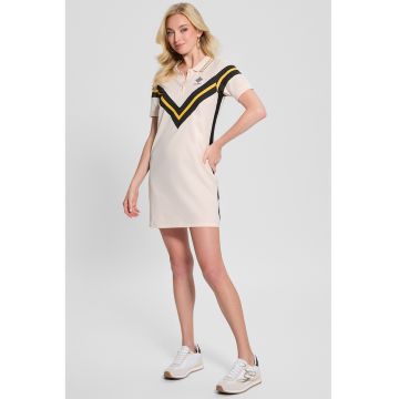 Rochie cu logo pentru golf - Negru/Galben/Crem