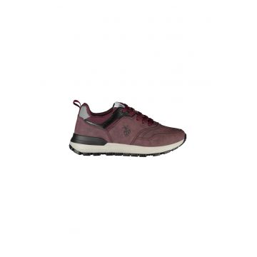 Sneakers barbati -  50% Poliester - 50% Poliuretan - Rosu - 23457 - Rosu