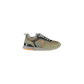 Sneakers barbati -  50% Poliester - 50% Poliuretan - Verde - 23453 - Verde