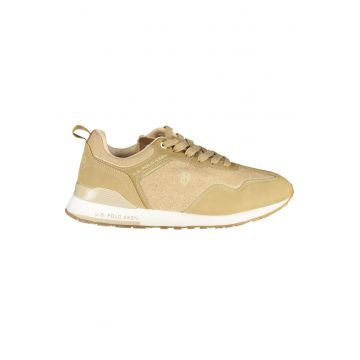 Sneakers barbati - U.S. POLO BEST PRICE - 50% Poliester - 50% Poliuretan - Bej - 24938 - Bej