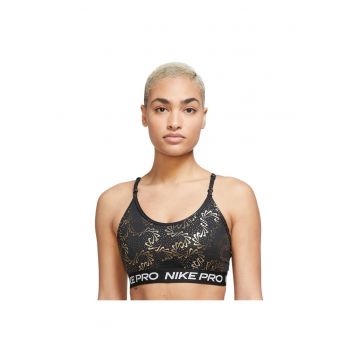 Sutien sport  Pro Dri-FIT Indy Sparkle pentru femei - negru/auriu - mărimea - Negru