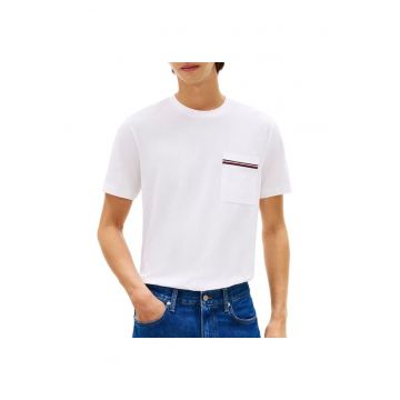 Tricou  GLOBAL STRIPE PIQUE POCKET TEE-MW0MW42397-YBR