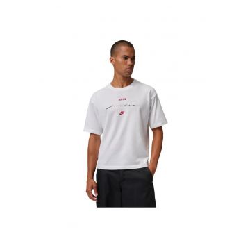 Tricou  M J FLT SCRIPT BOXY SS CREW-IF3014-100