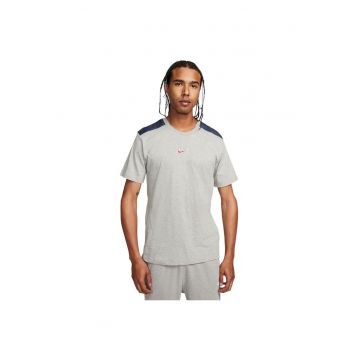 Tricou sport  model Sportswear SP Graphic - croiala lejera - gri - bumbac -