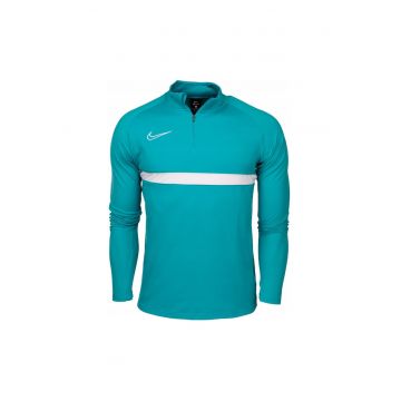Bluza cu guler inalt si fermoar scurt  Dri-Fit Academy - Poliester - Albastru - Albastru