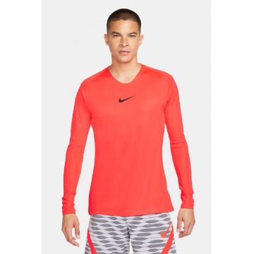 Bluza slim fit cu tehnologie Dri Fit si logo - Rosu vermillion