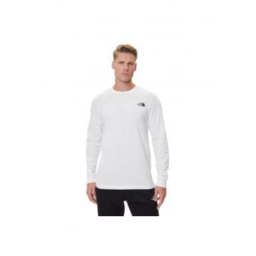 Bluza sport barbati -  bumbac/poliester - alb