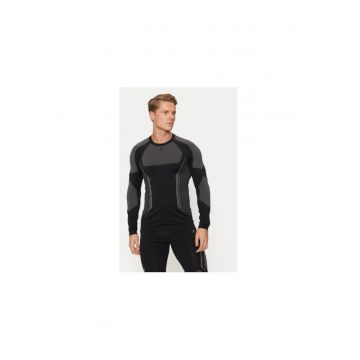 Bluza termica barbati -  303945855 - Poliamida/Poliester - Negru - Negru