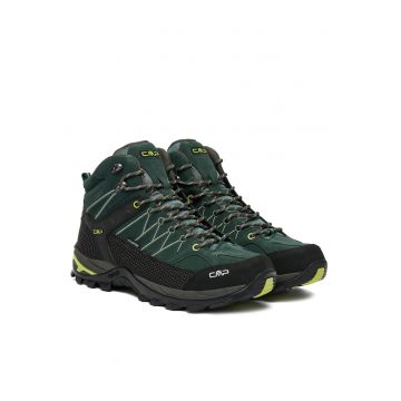 Bocanci sport barbati -  piele naturala - verde