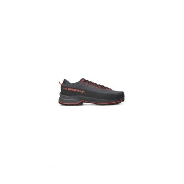 Bocanci trekking barbati  37D900322 - Piele naturala - Negru - Negru