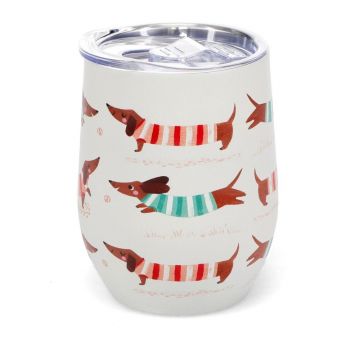 Cană de voiaj 350 ml Sausage Dog – Rex London