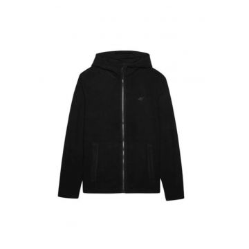 Hanorac sport barbati WMM00TFLEM290 - 4F - Fleece - Negru