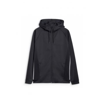 Hanorac sport  negru - gluga reglabila - tehnologie 4FDry - marime