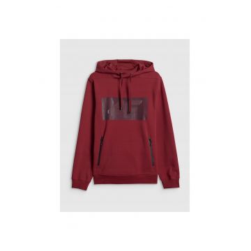 Hanorac sport  rosu - gluga - material usor - pentru barbati