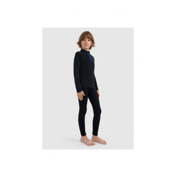 Lenjerie termica  pentru copii - negru - tehnologie 4FWarm - croiala slim fit -