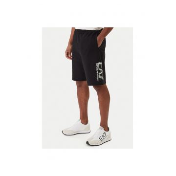 Pantaloni scurti sport barbati -  bumbac - negru