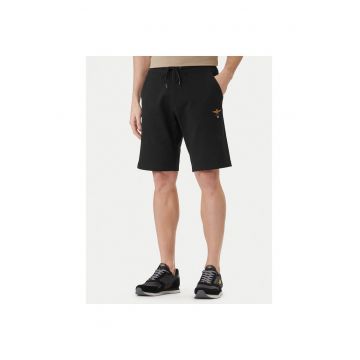 Pantaloni scurti sport barbati -  bumbac - negru