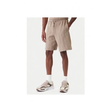 Pantaloni sport barbati -  bej - bumbac si poliester