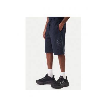 Pantaloni sport barbati -  bumbac - bleumarin - set 100% bumbac