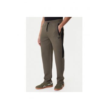 Pantaloni sport barbati -  bumbac si poliester - verde