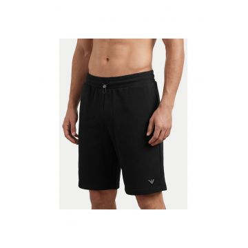 Pantaloni sport barbati - Emporio Armani - negru - 70% bumbac - 30% modal