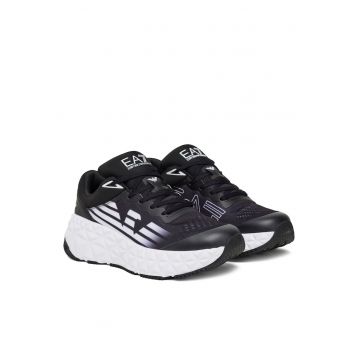 Pantofi sport barbati  alergare - textil - Alb/Negru