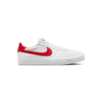 Pantofi sport barbati  Court Shot - design clasic - talpa din spuma - alb/rosu - material sintetic