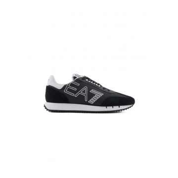 Pantofi sport  pentru Barbati - black white vintage - X8X101-XK257-U448 - Negru - Negru