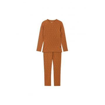 Set Lenjerie Termoactiva  unisex - maro