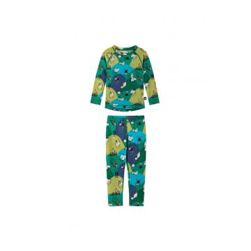 Set Lenjerie Termoactiva -  unisex - verde -