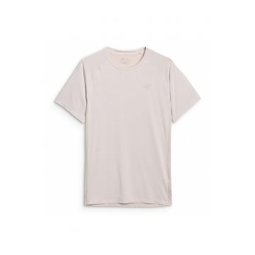 Tricou Antrenament Barbati  Crem - Uscare Rapida - Crem