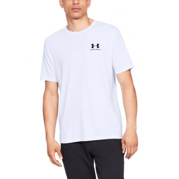 Tricou cu decolteu rotund - pentru fitness Sportstyle - Alb