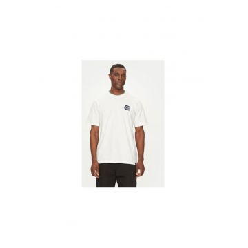 Tricou din bumbac cu imprimeu logo pe spate