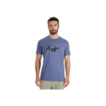 Tricou sport barbati -  M2359 - 32s - 4f - albastru - material tehnic -