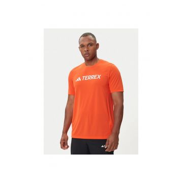 Tricou sport barbati -  portocaliu - poliester reciclat -