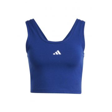 Tricou sport  bumbac - albastru - cu logo mic