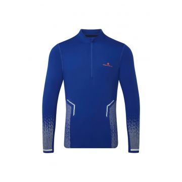 Bluza alergare barbati  Tech Reflect 1/2 Zip FW 2024 - Albastru