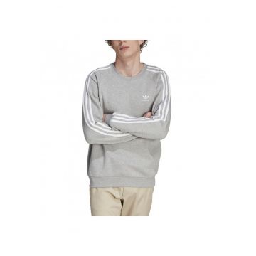 Bluza sport  Adicolor Classics 3-Stripes - gri - bumbac