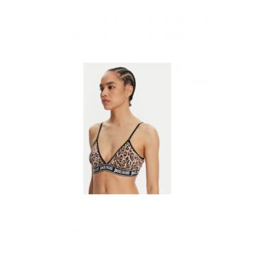 Bustiera sport dama -  95% bumbac - 5% elastan - maro -