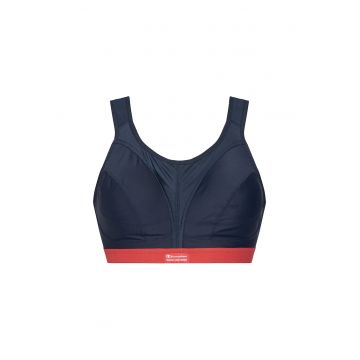 Bustiera sport dama -  amortizor de soc - bleumarin - 57% poliamida - 43% poliester