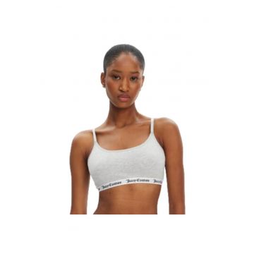 Bustiera sport dama -  bumbac/elastan - gri -