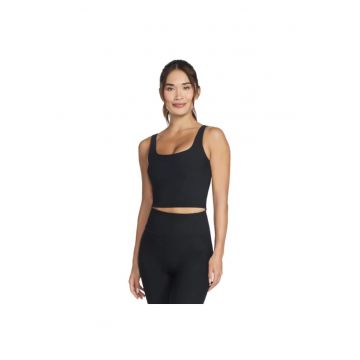 Bustiera sport pentru dama -  Go Flex Rib Longline - nylon - negru
