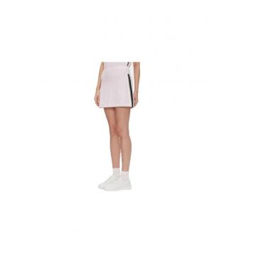 Fusta sport dama -  bumbac/elastan - roz/negru -