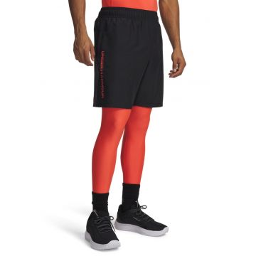 Pantaloni cu logo si buzunare laterale - pentru antrenament Tech - Rosu/Negru