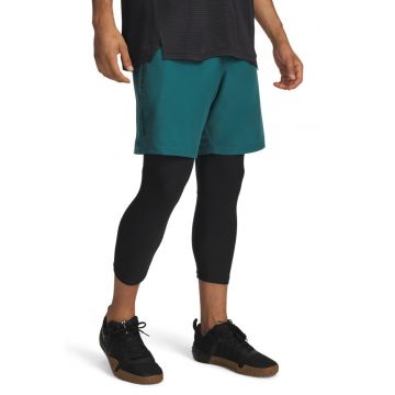 Pantaloni cu logo si buzunare laterale - pentru antrenament Tech - Verde/Negru